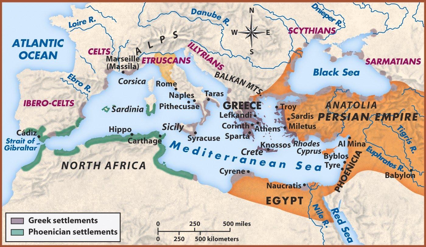 Hellas Og Roma Kart 